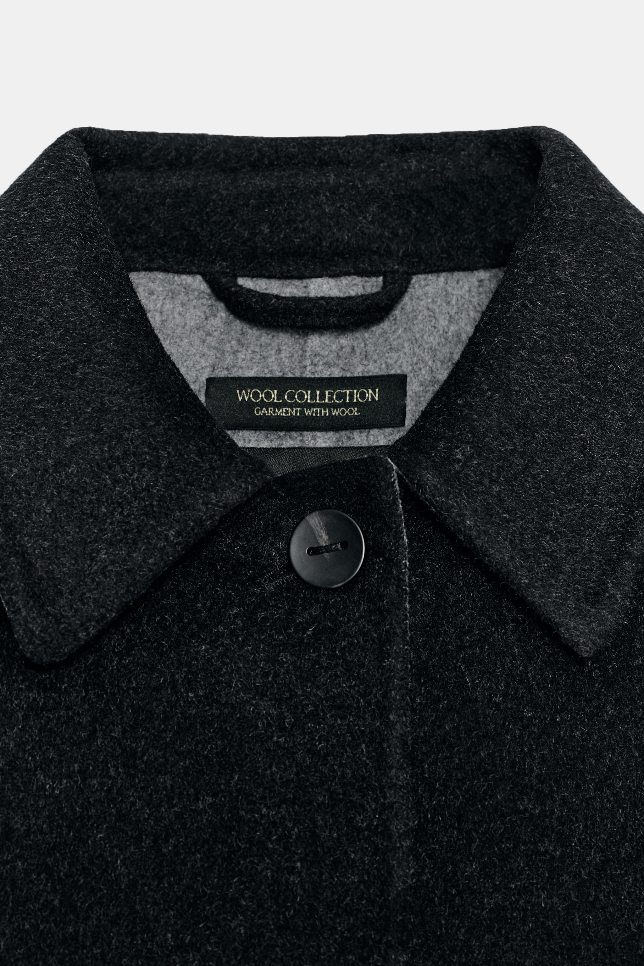 WOOL BLEND JACKET ZW COLLECTION